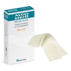 Algostéril Mèche Plate 40cm 16 Compresses - Brothier Labo