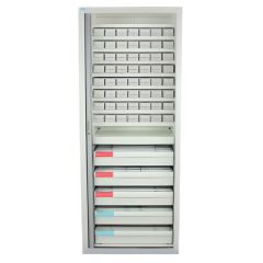 Armoire à rideau 80 cm serrure à clé – Praticima