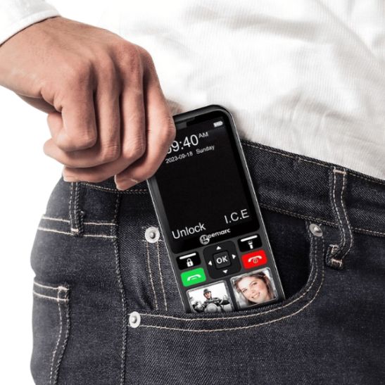 Telephone portable a grosses touches pour personnes agees