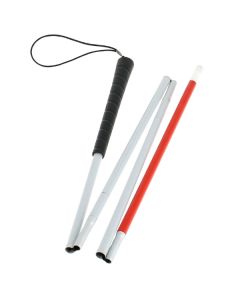 Canne pliante pour malvoyant avec boule noire - Fayet