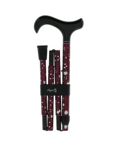  Canne pliante en carbone bordeaux - Fayet