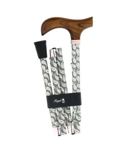  Canne pliante en aluminium motifs cachemire - Fayet