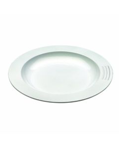 Assiette demi-creuse 23cm blanc - Saint Romain