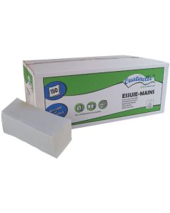 Essuie-mains enchevêtrés Z 20,5x24 cm - Global Hygiène