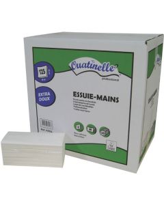 Essuie-mains pliés enchevêtrés W 21,6x34 cm - Global Hygiène