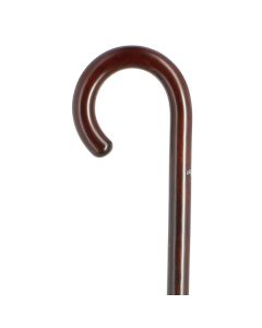 Canne courbé en Hêtre teinté marron - Fayet