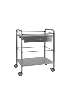 Guéridon inox 2 plateaux - Holtex