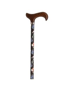 Canne de marche réglable en aluminium marron - Fayet