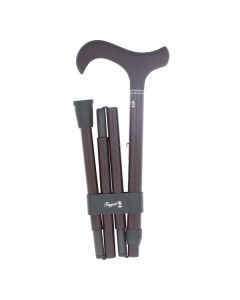 Canne pliante réglable carbone bordeaux - Fayet