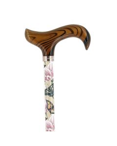 Canne de marche réglable en aluminium beige - Fayet