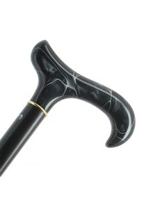 Canne de marche XXL Plexiglas Marbré Noir - Fayet