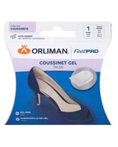 Coussinet gel talon 2 unités fettpad - Orliman