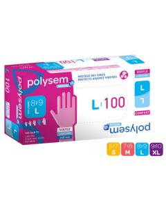 Gant vinyle non poudré - Polysem